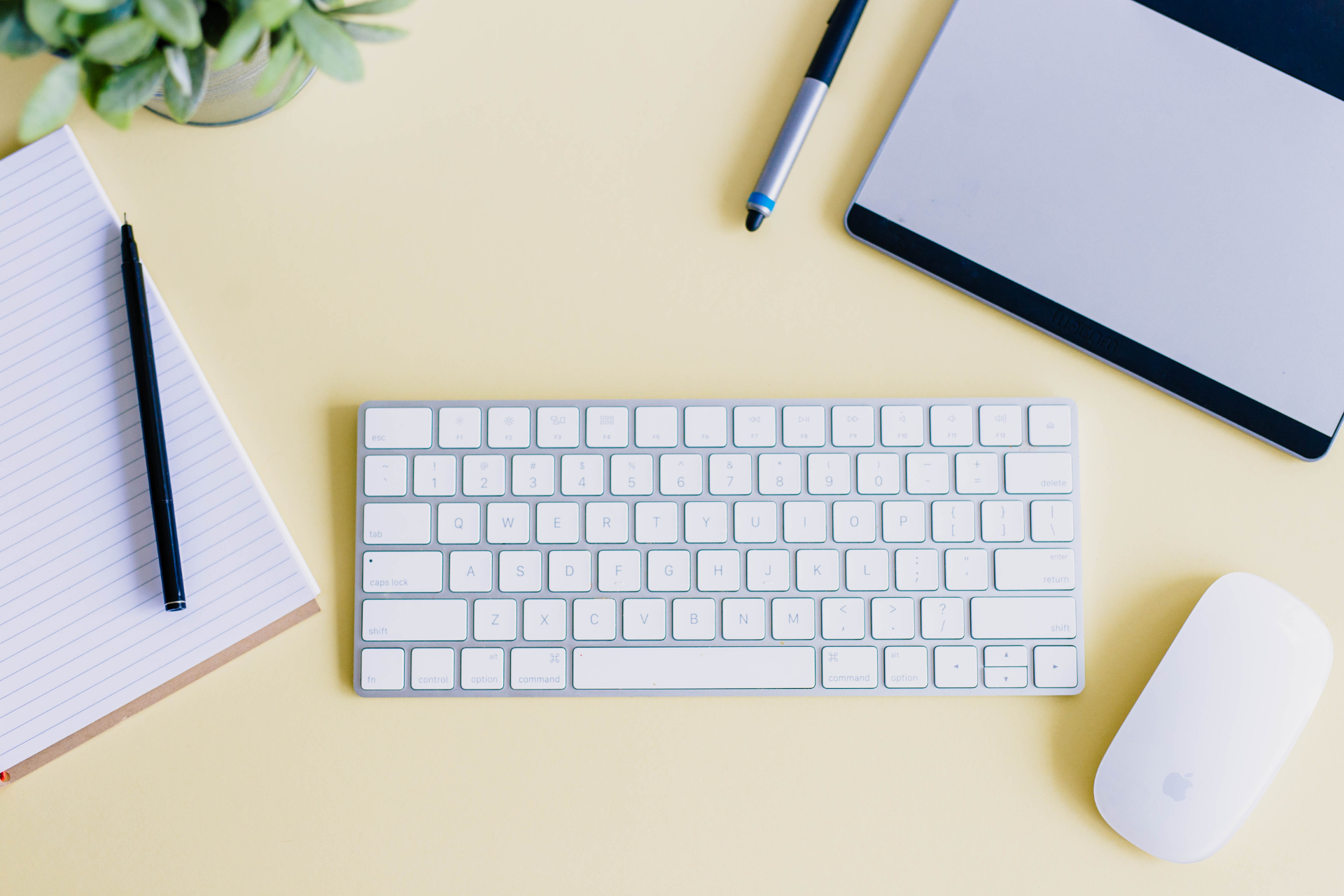 Bluetooth white keyboard
